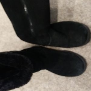 Black Faux Suede boots